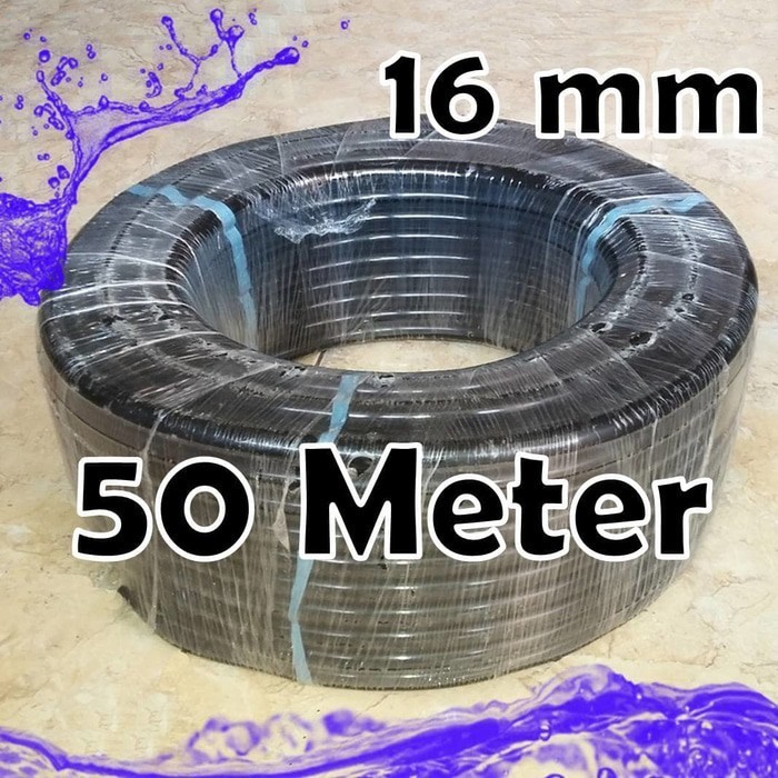 1 Roll (50 mtr) Selang PE 16 mm / Selang PE 13/16 mm / Selang PE 16mm - Fertigasi / Irigasi / Hidroponik