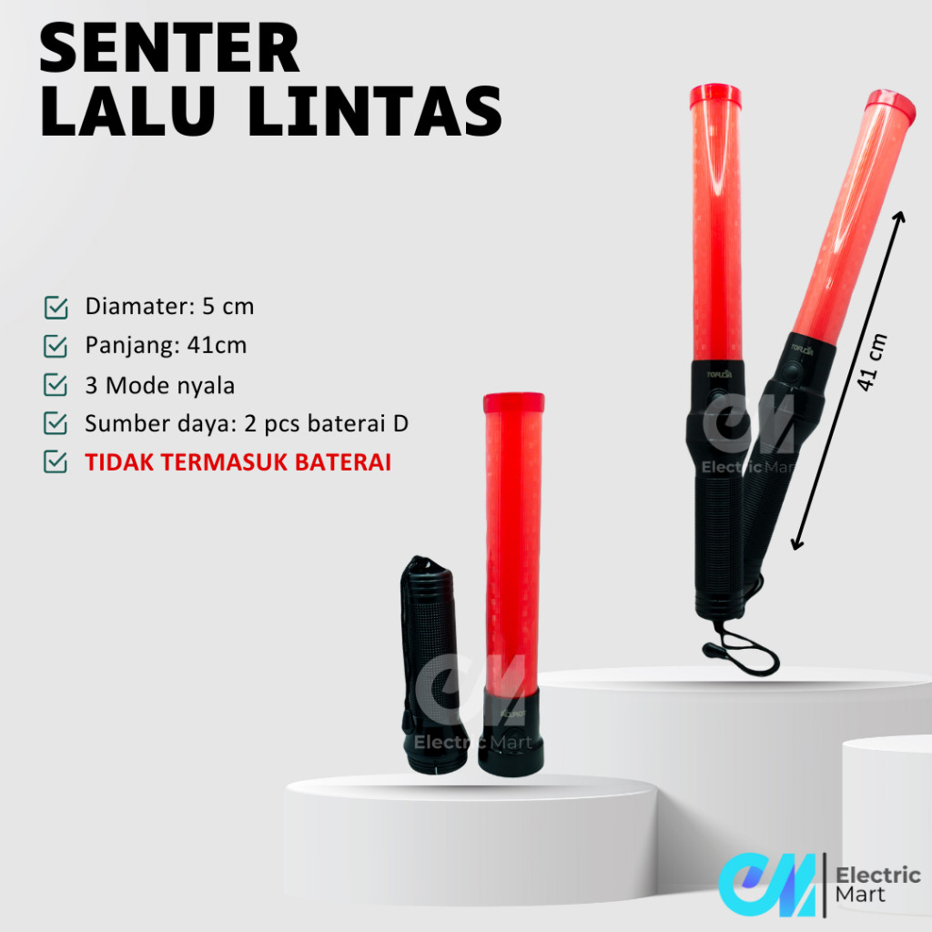 Jual Senter Parkir Tongkat Lampu Lalin Stik Jumbo Light Stick Senter ...