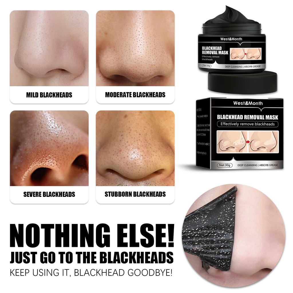 Jual West & Month Blackhead Removal Mask Tearing Blackhead Removal ...