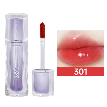 WindWind Ice Iron Watery Lip Gloss Mirror Lip Glaze Lip Jelly Tint Lipstik Glossy Transferproof