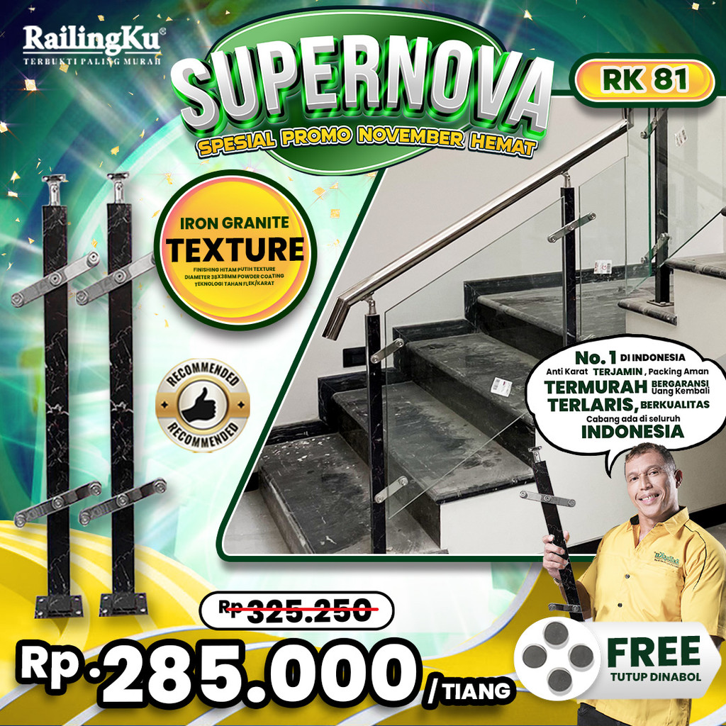 Jual Railing Tangga Stainless Luxury Marmer Railingku [SUPERNOVA!] RK ...