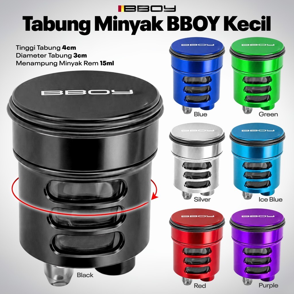 Jual Tabung Minyak Rem Kecil 15ML CNC UNIVERSAL Model Small Size Mini ...