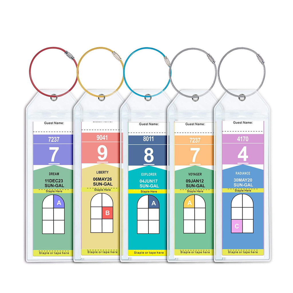 Jual Luggage Label Tags Are Fashionable Simple Compact Transparent With ...