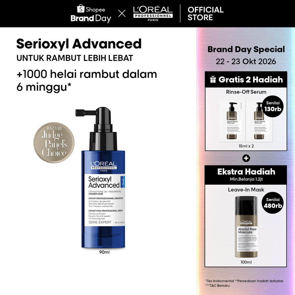Serioxyl Advanced Hair Serum 90ml - Untuk Penumbuh Rambut Lebih Lebat by L'Oreal Professionnel