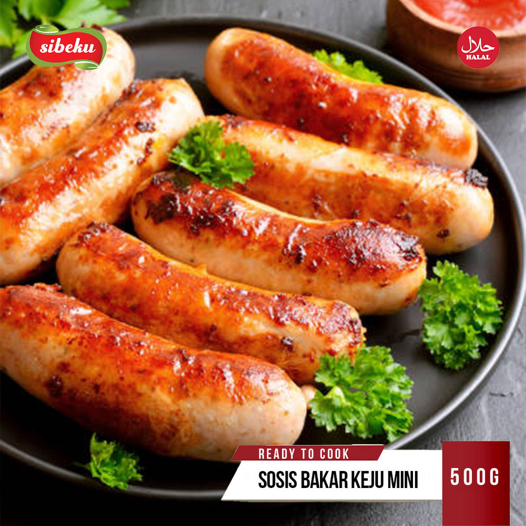 Jual Sosis Sapi Bakar Keju Mini Boss (12 Pcs) 500gr Sosis Frozen Halal ...