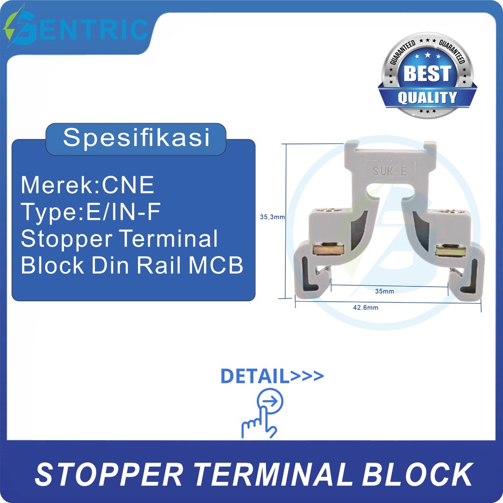 Jual Stopper Din Rel MCB / Penahan MCB ... BEST QUALITY | Shopee Indonesia