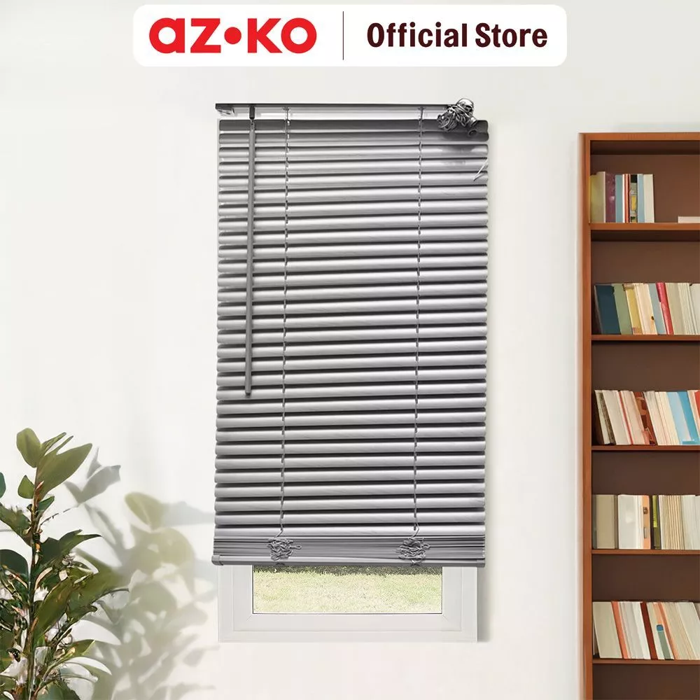 AZKO Forhom 60X180 cm Venetian Blinds 25 Mm Tirai Penutup Roll Kerai Hordeng Gulung Penghalau Cahaya Aksesoris Jendela - foto 1