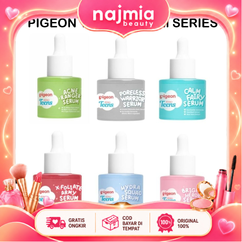 Najmia Ofc Pigeon Teens Serum Series | Acne Ranger Serum Bright Heroes Serum 20Ml