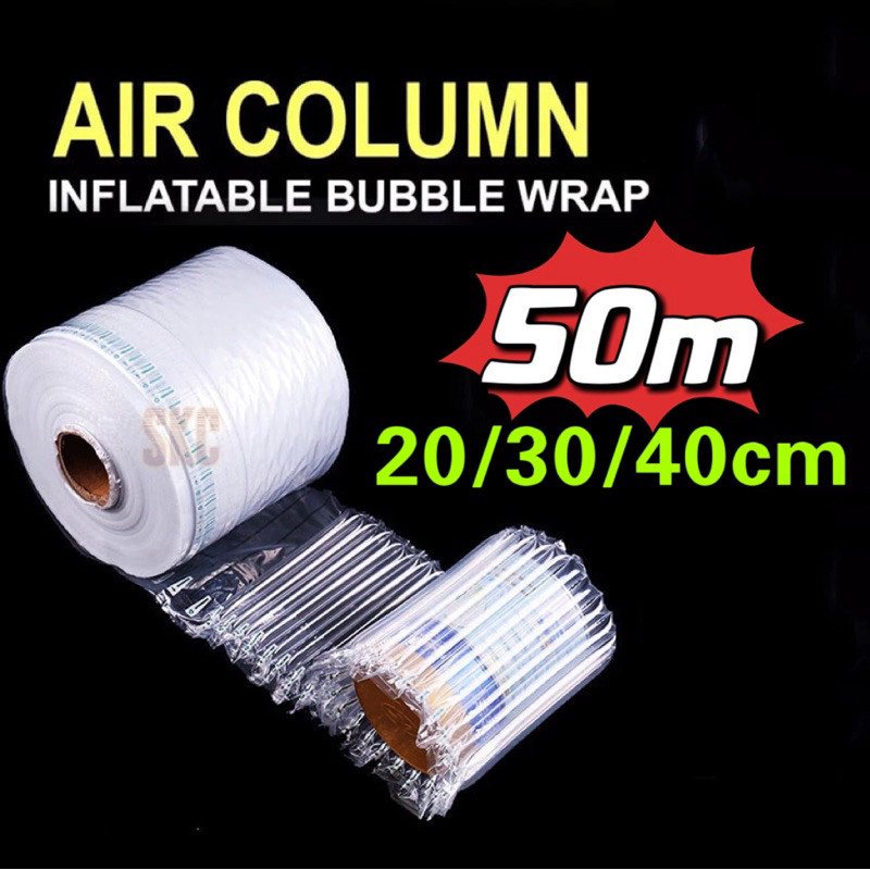 Jual 50M Extra Air Inflatable Poly Bubble Cushion Wrap / Plastik ...