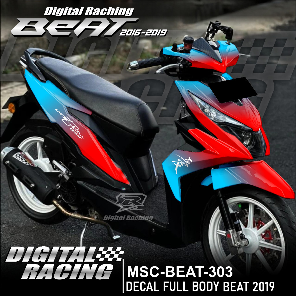 Jual (COD) Decal Beat fi esp Street tahun 2016-2019 full bodi