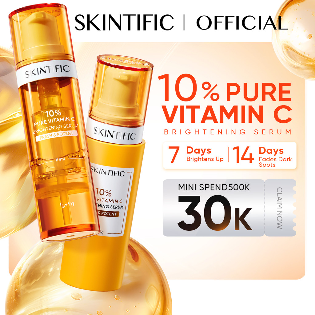 Skintific 10% Vitamin C Serum Pencerah Kulit