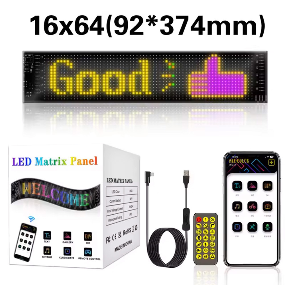 Jual Eye LED Sign Truck Scrolling Advertising remote Control Light ...