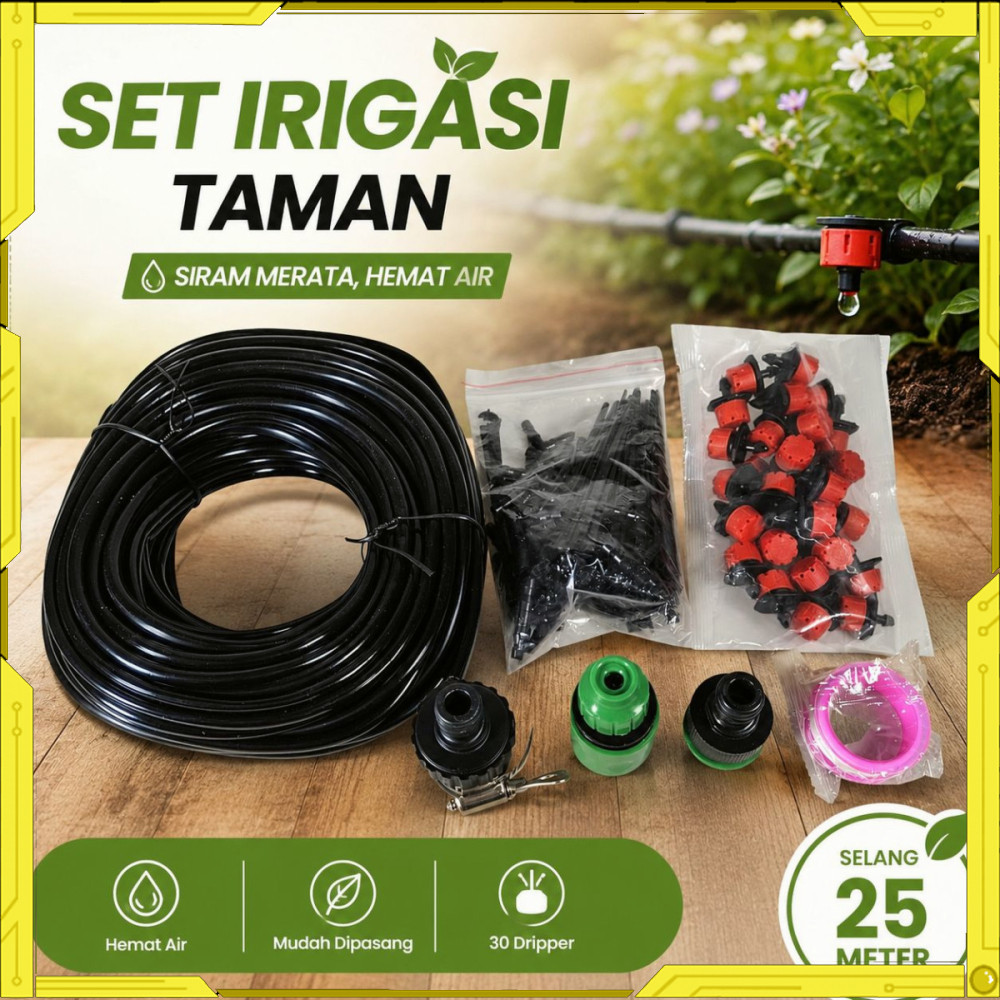 Peralatan Set Irigasi Air Taman Garden Watering Kit - 274