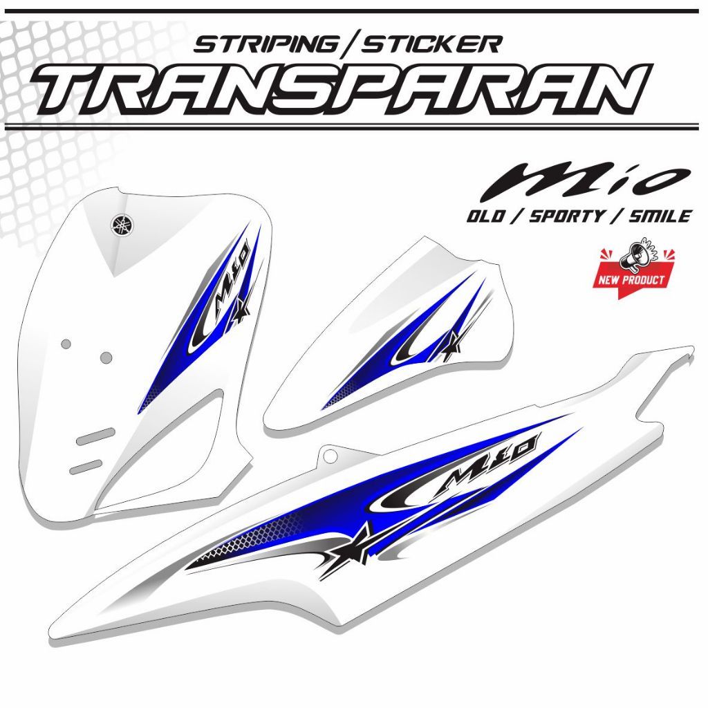 Jual STIKER MIO OLD MIO SMILE MIO SPORTY TRANSFARAN UV STRIPING BENING ...