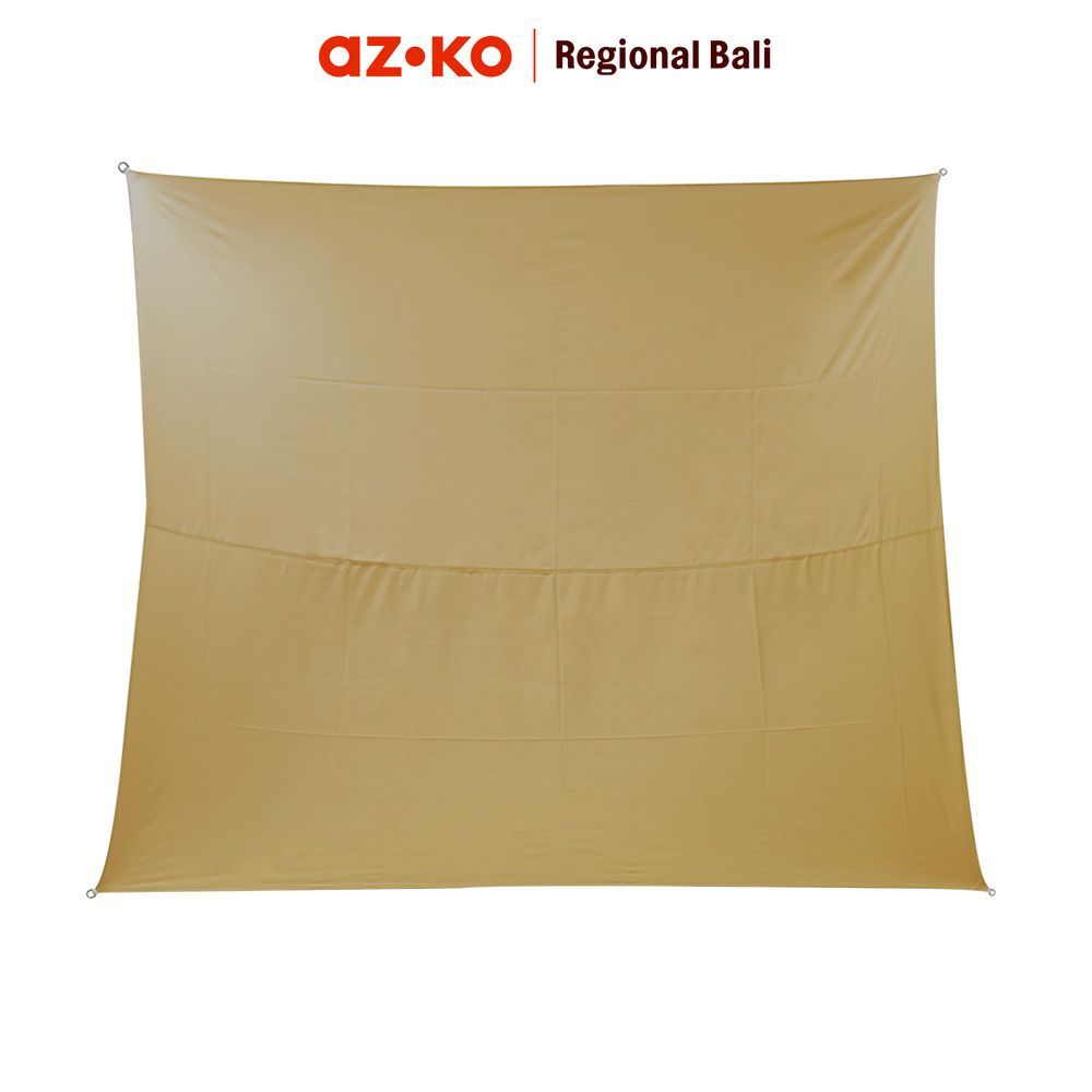 AZKO Soleil Kanopi Taman Square 5 Meter - Cokelat Tan Awning Shade Pelindung Teras Atap Kanopi Canopy Outdoor