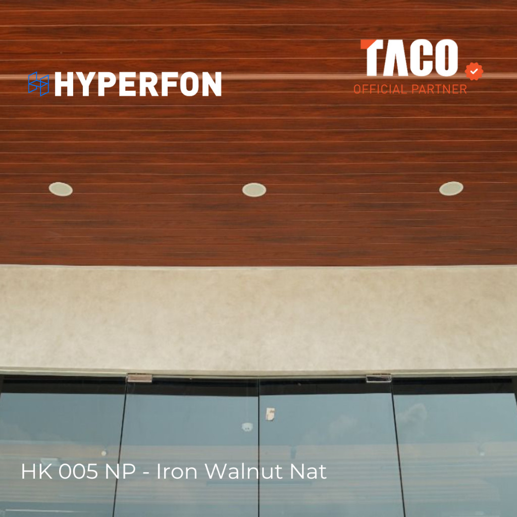 Jual PROMO Hyperfon Plafon PVC Premium Serat Kayu Doff Tebal 8mm Per 1 ...