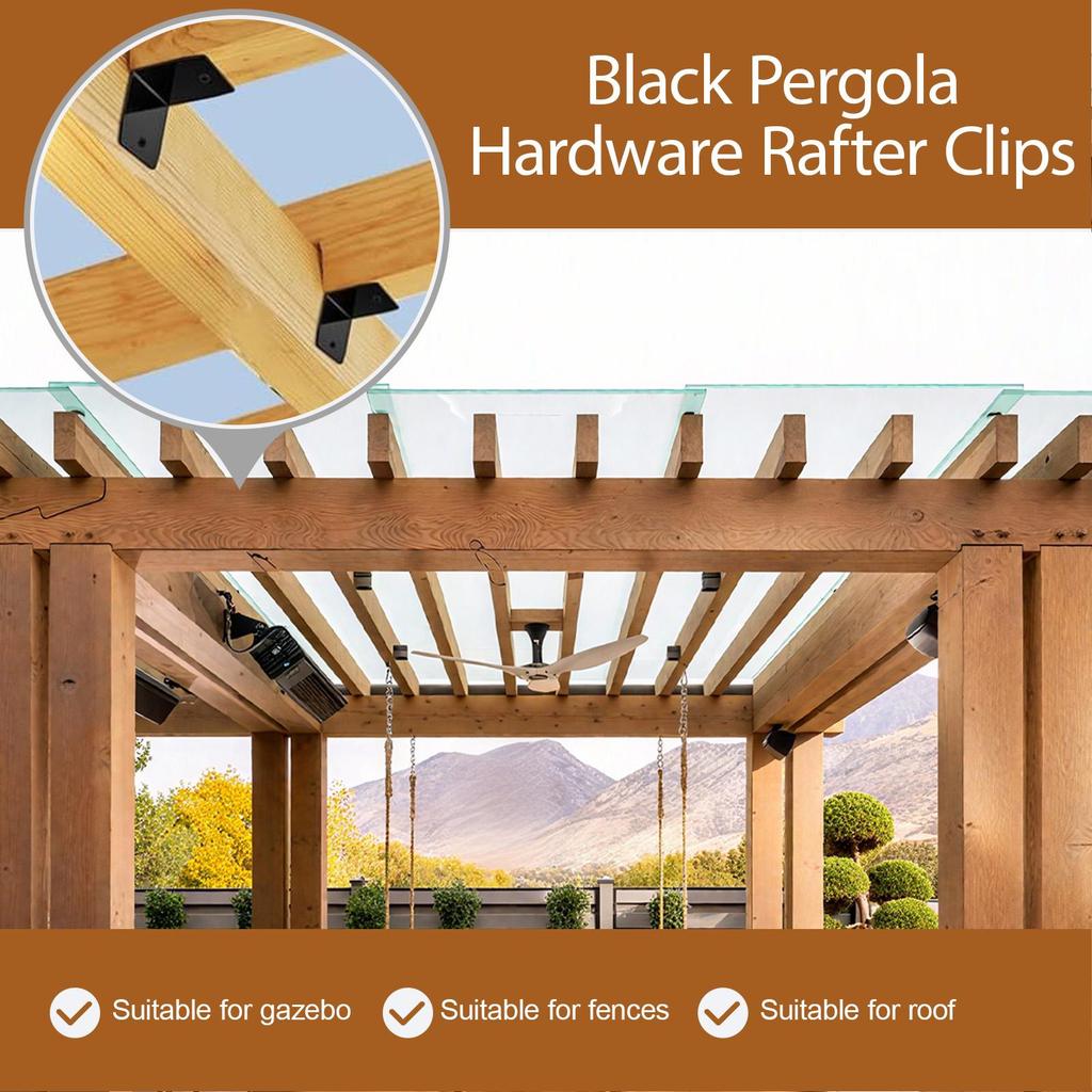Jual Rafter Clips Brackets Galvanized Roof Clip Brackets 12 Pieces ...