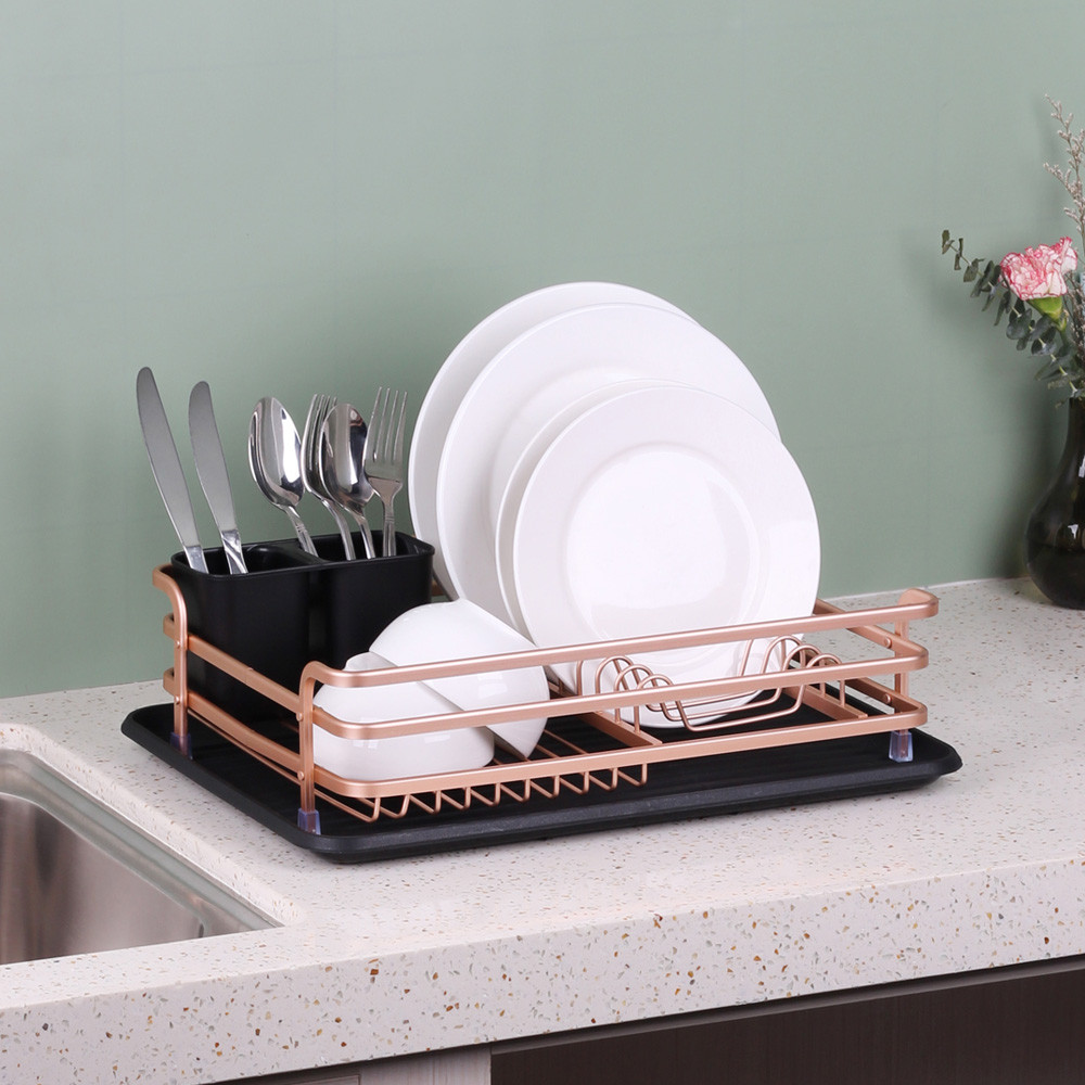 Jual Informa Shelby Rak Piring - Gold Dish Rack Tempat Peralatan Makan ...