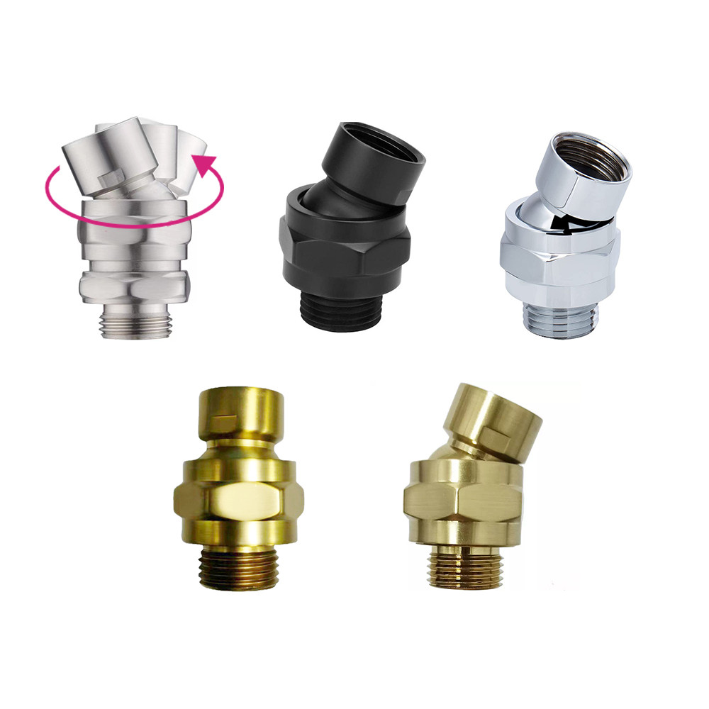 Jual 360° Universal Rotating Adapter Rainfall Shower Head Ball Joint ...