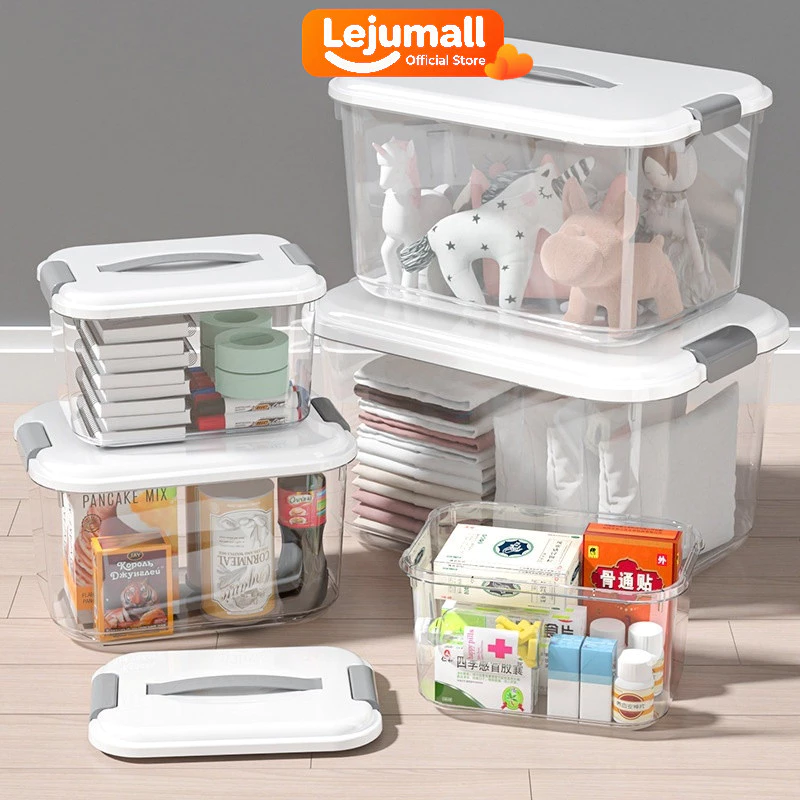 Lejumall Kotak Penyimpanan Transparan Serbaguna