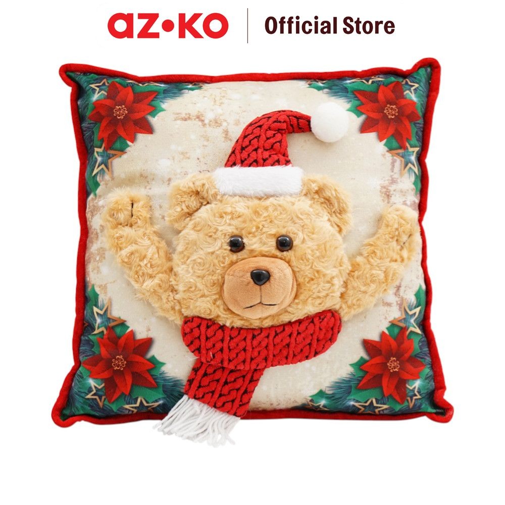 Jual AZKO Noelle 42 cm Bantal Sofa Natal Christmas Bear - Mix Hiasan ...