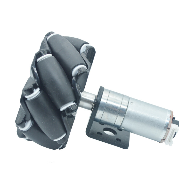 Jual DC 6V 12V 24V JGA25-370 DC Encoder Geared Motor Universal Wheel ...