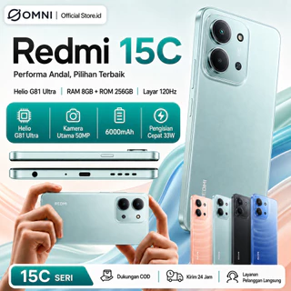 Xiaomi Redmi 15C 6GB/128GB 8GB/256GB HP Android 50MP 6000mAh Baru Original Garansi Resmi Siap COD