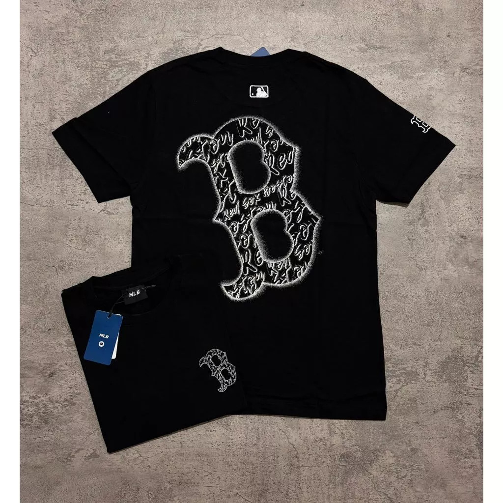 Jual MLB Korea NY Racing Big Logo Tee Black Original | Shopee