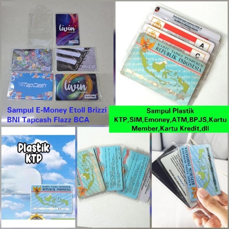 Jual Sampul Pelindung Cover KTP ATM ETOLL Emoney Tapcash BRIZZi BPJS ...