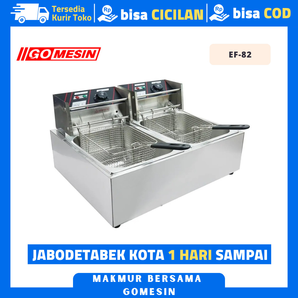 Jual Getra Ef 82 Ef-82 Deep Fryer Listrik 2 Tangki Penggorengan