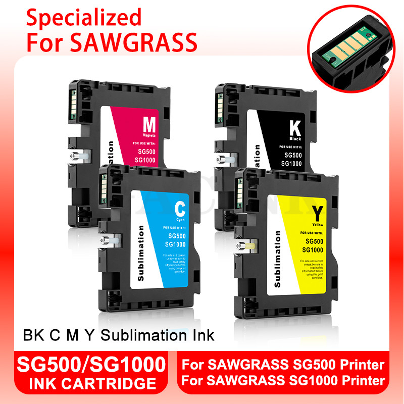 Jual 1 Set For SAWGRASS SG500 SG1000 No Serial Number Compatible Ink ...