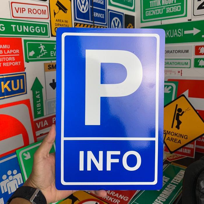 Jual SIGN PETUNJUK P INFO 20 x 30 cm RAMBU ARAH PETUNJUKI CUSTOM ...