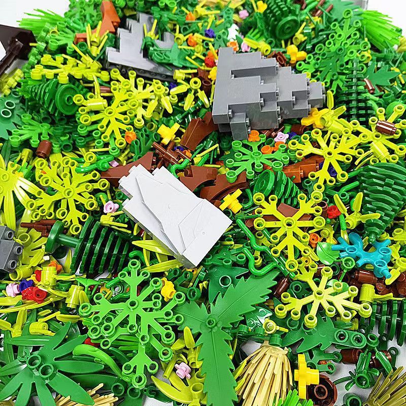 Jual 200 500g Tree Plants Accessories Parts Building Blocks Hills ...