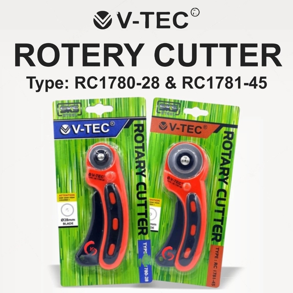 Jual Rotary Cutter V-Tec Pemotong Putar Merek V-Tec 28mm & 45mm ...