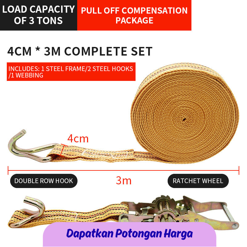 Jual SSN Truck Binding Strap Tightener Small Ratchet Tightener Self ...
