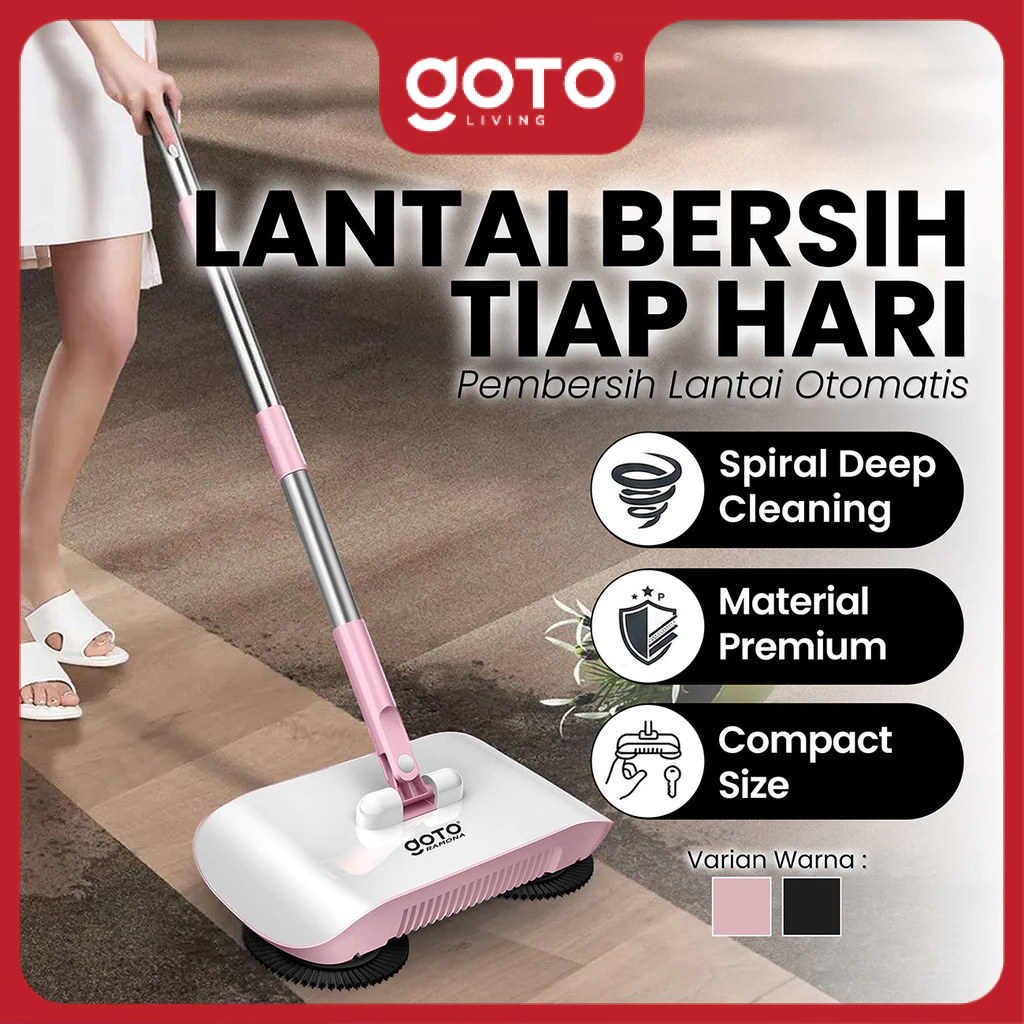 Goto Ramona Broom Sapu Pel Pembersih Lantai Otomatis Penyedot Debu | Rp97.665