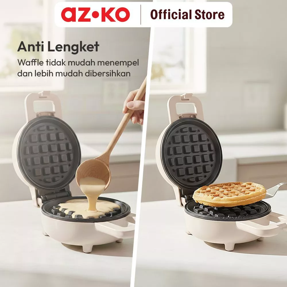 AZKO Memoo Waffle Maker Mini Waffle Mold Grid Plate Cetakan Breakfast Form Iron Cooking Shaper