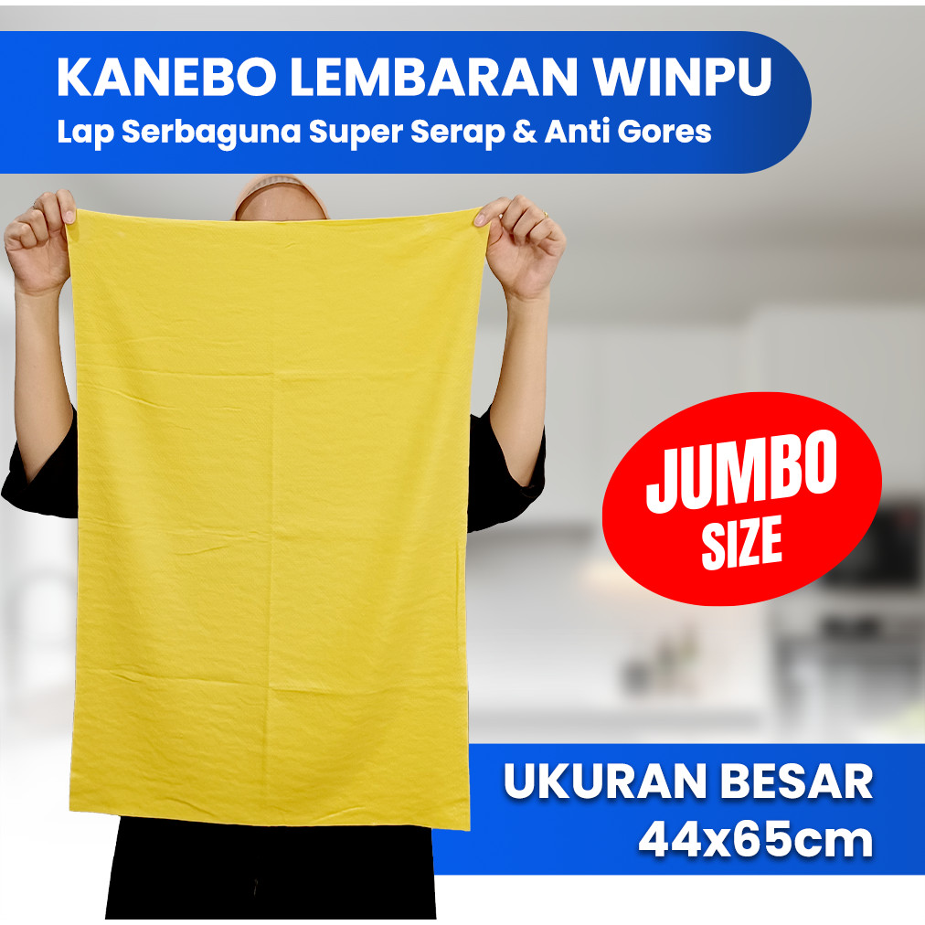 Jual WINPU Kain Lap Kanebo Super Jumbo Tebal Lembaran Berserat Ukuran ...