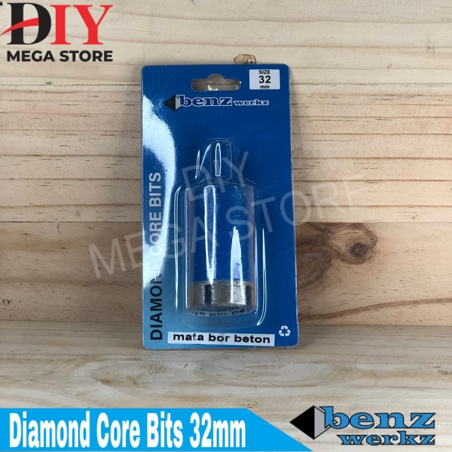 Jual Diamond core bits 32 mm mata bor granit diamond core bit 32mm benz ...