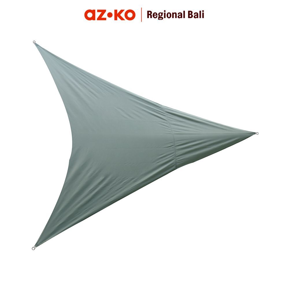 AZKO Soleil Kanopi Taman Triangle 5 Meter - Abu-Abu Muda Awning Shade Pelindung Teras Atap Kanopi Canopy Outdoor