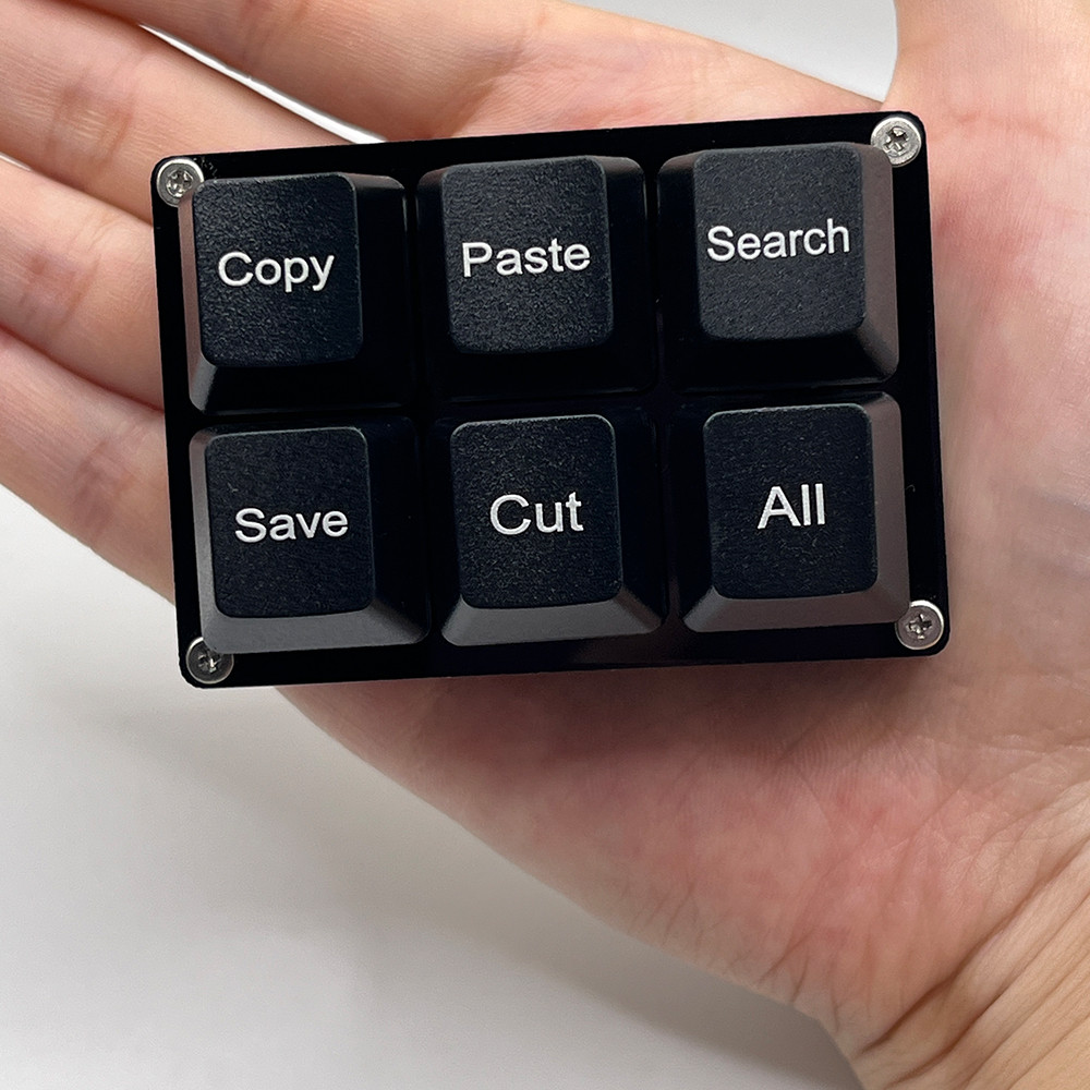 Jual 6Keys Copy Paste Sear Save Cut Keyboard One Handed OSU Keypad ...
