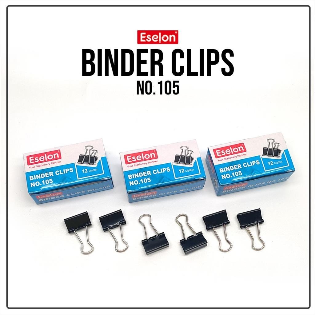 Jual Binder Clip / Klip / Double Clip / Penjepit kertas Eselon 105 /1 ...