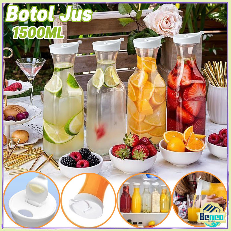 Jual 1500ml Botol Jus Botol Plastik Cantik Kendi Plastik Transparan ...
