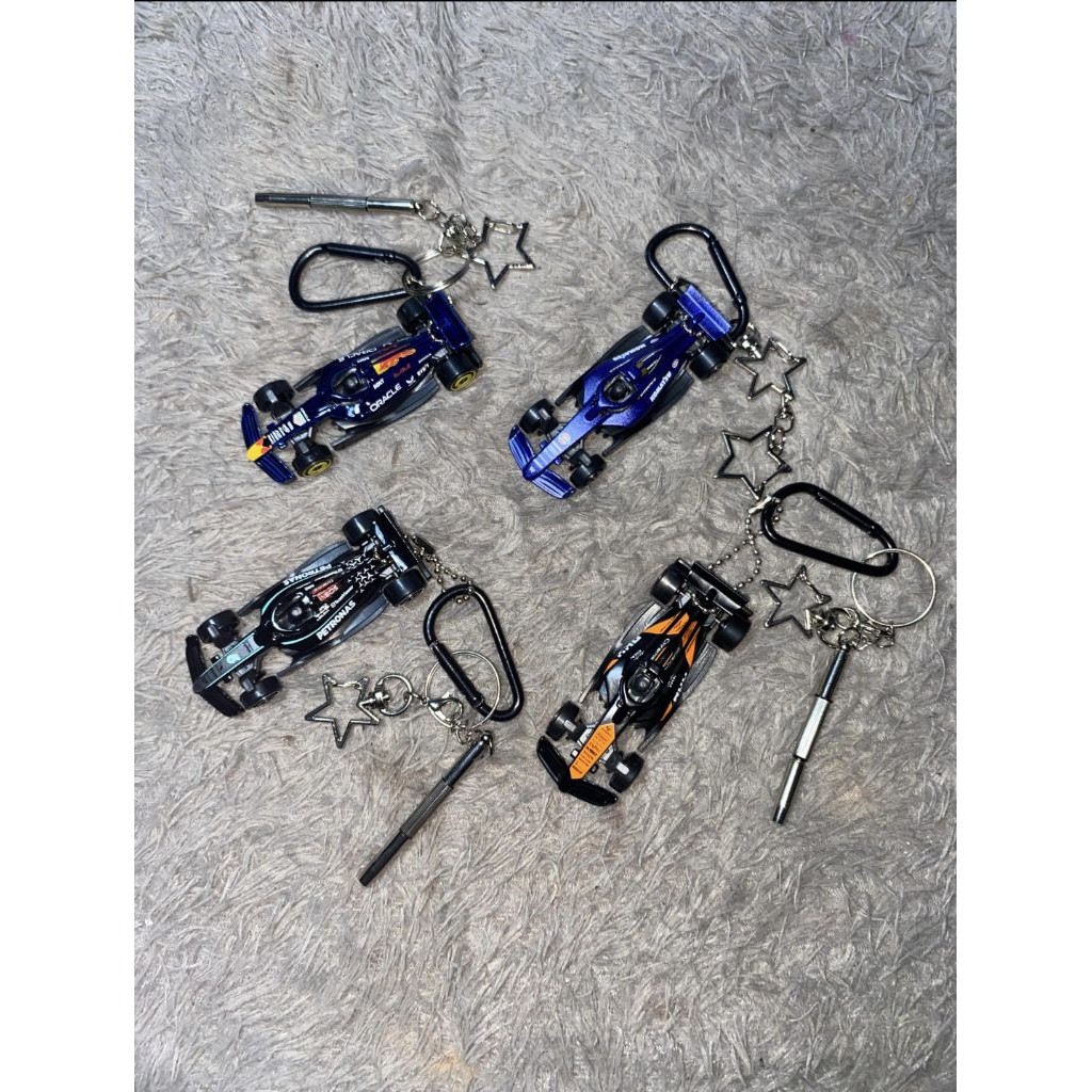 Jual Keychain hotwheels f1 Mercedes, Redbull, Mclaren, Williams, Vcarb ...