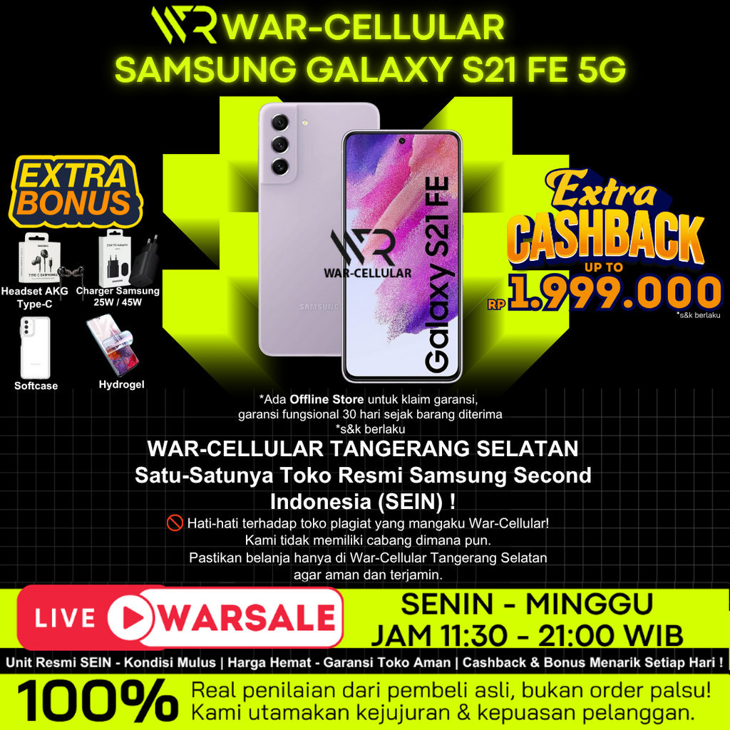 SEIN | Samsung Galaxy S21 FE 5G | S20 FE | 8/256GB 8/128GB RESMI