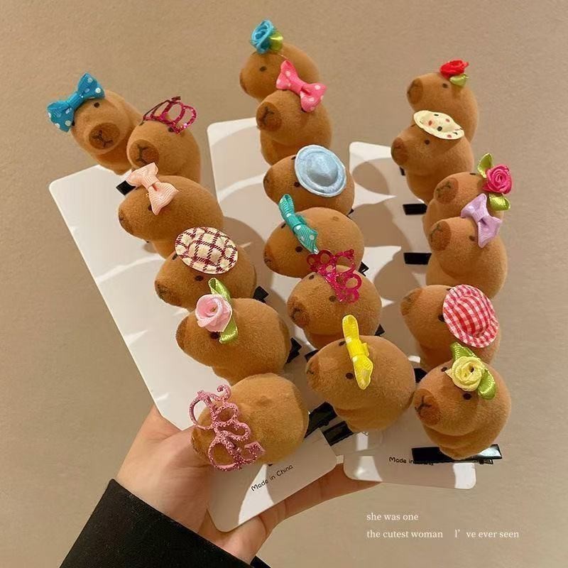 Jual (RSY) JEPIT RAMBUT ANAK CAPYBARA LUCU GERAK HAIR PIN HAIR CLIP ...