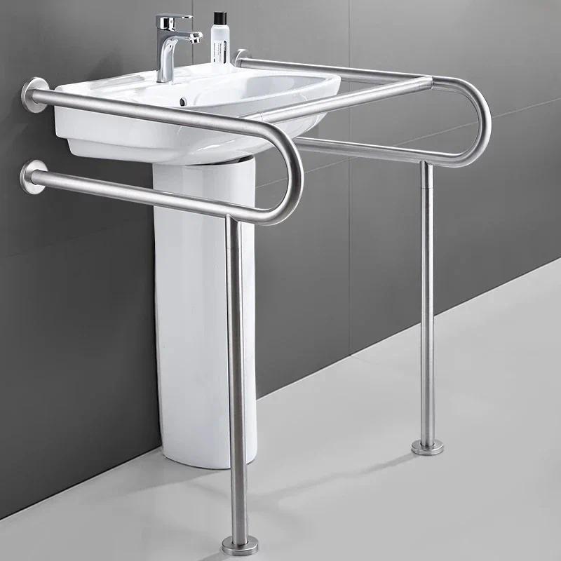 Jual 304 Stainless Steel Handicap-free Column Basin Handrail, Elderly ...