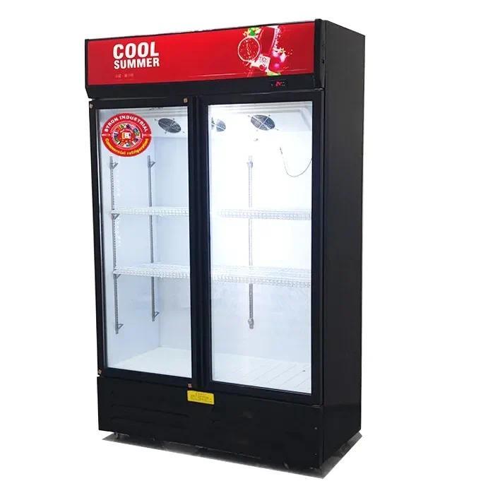 Jual Freezer Chiller Industrial Stand Up Glass Commercial Showcase ...