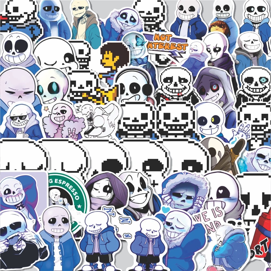 Jual Stiker Cutting Pack Stiker SANS UNDERTALE Isi 100Pcs Series ...