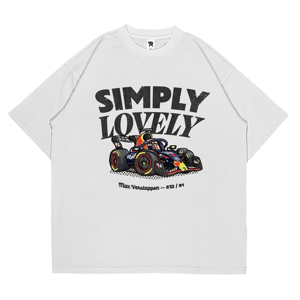 Jual Kaos Max Verstappen Simply Lovely T-Shirt Baju F1 Racing Car ...